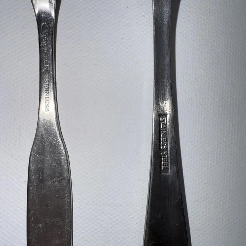 Vtg Oneida‎ Community Stainless Patrick Henry Grapefruit Spoons 3 Serrated Edge
